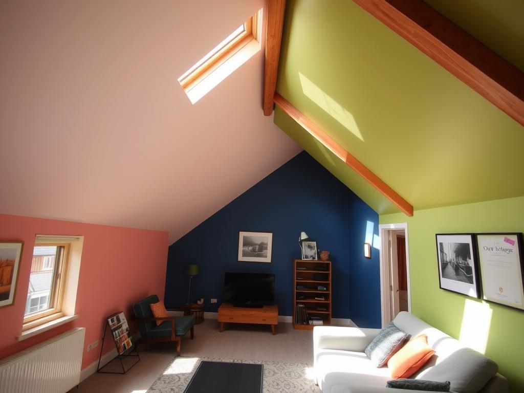 Wunderbar Zweifarbig Dachschrage Streichen Ideen Fotos