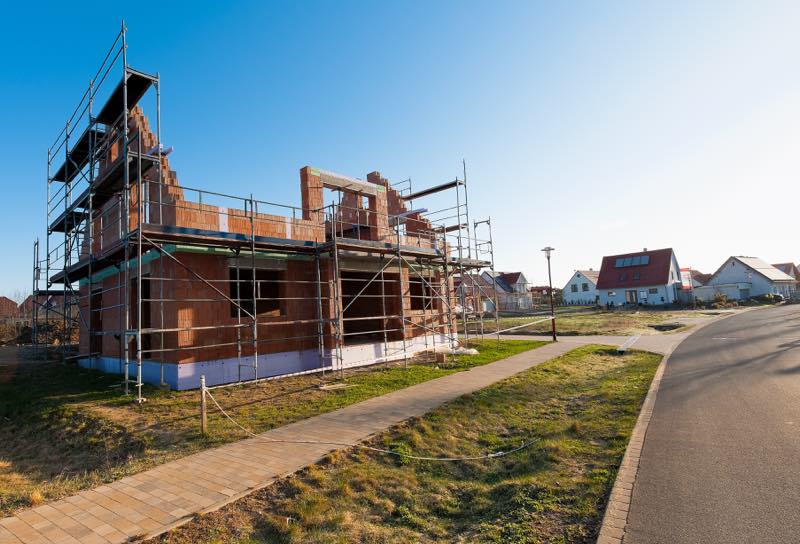 Hausbau - Baustelle