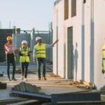 Einfamilienhäuser werden gebaut